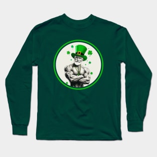 Happy St Patricks Muscle Daddy Day Long Sleeve T-Shirt